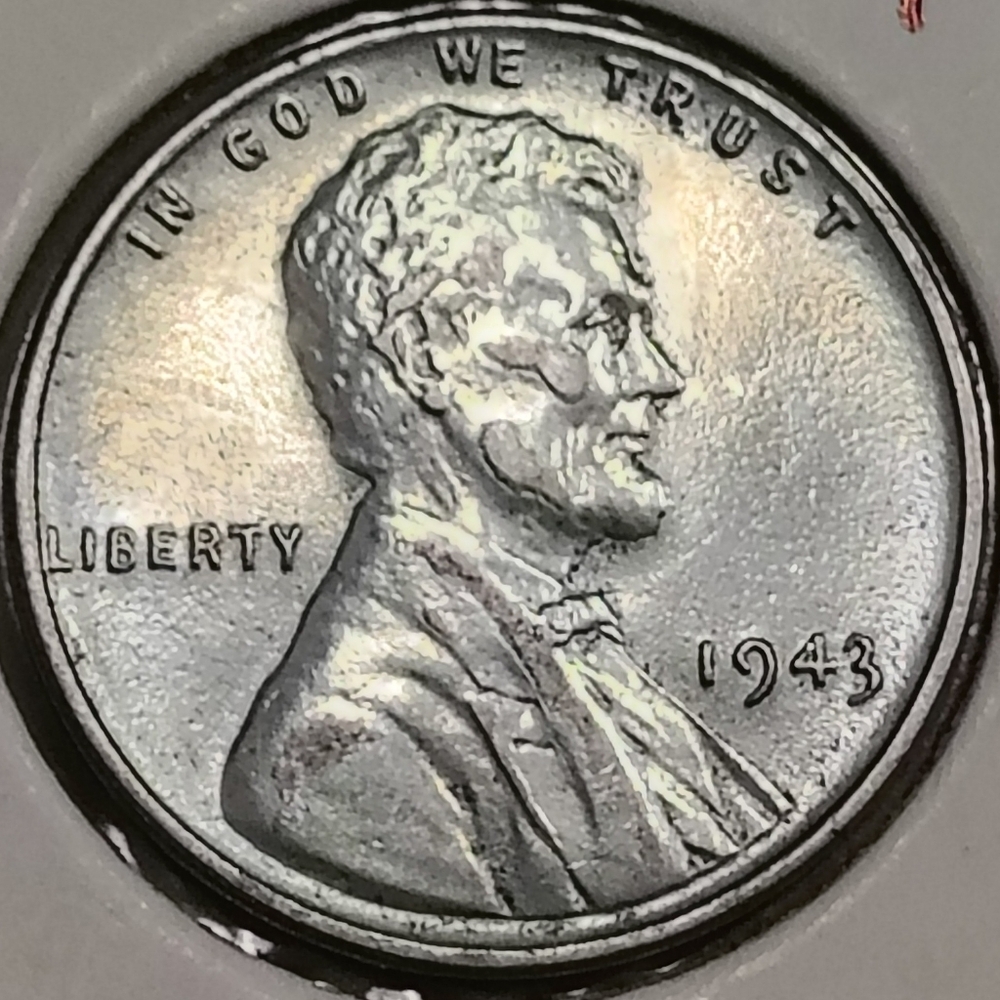 1943 No Mint Mark Steel Wheat Penny